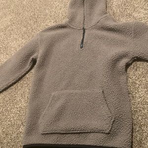 Old navy fleece half zip Youth XL brown hoodie